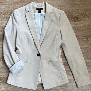 H&M Fitted Cream Blazer
